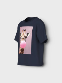 NAME IT T-shirt Votea Navy Blazer Giraffe